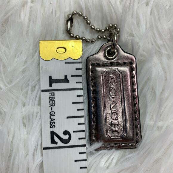 COACH Silver Metallic Replacement Hang Tag Bag - Picture 3 of 3